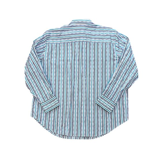 Robert Graham Multicolor Striped Long Sleeve Button-Down Dress Shirt Size 1XL - Picture 5 of 11